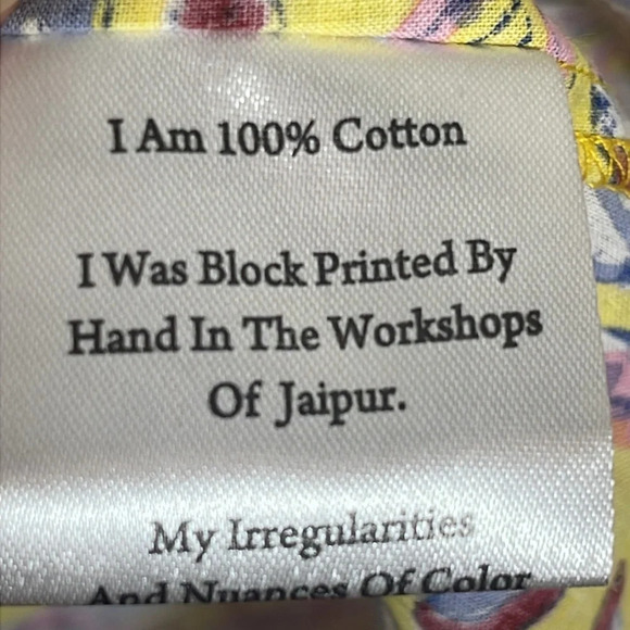 Mille Resort & Travel Midi Dress in Birds of Paradise Yellow Floral size small - Picture 10 of 13